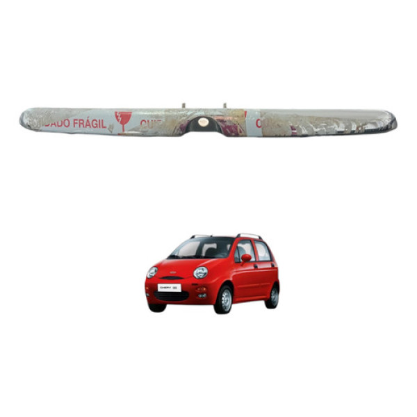 Moldura Friso Tampa Traseira Chery Qq 2011 A 2015 Prateado Prateado