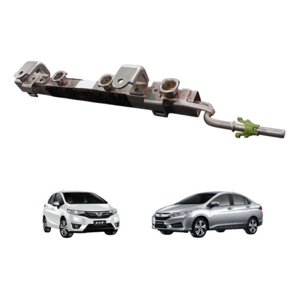 Flauta Bico Injetor Honda City Fit 2015 A 2020 Original