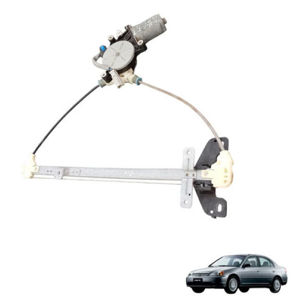 Máquina Vidro Traseira Esquerda Honda Civic 2001 A 2006