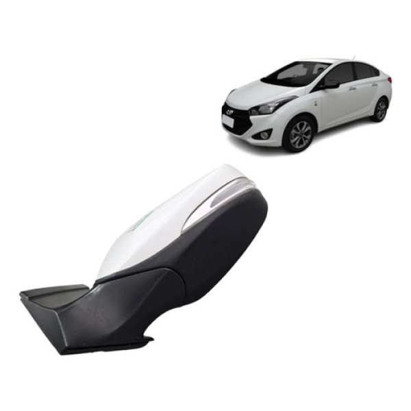 Retrovisor Com Seta Lado Esquerdo Hyundai Hb20 2013 A 2017