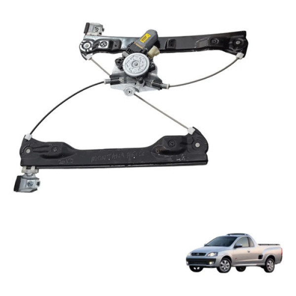 Máquina Vidro Diant Esquerda Chevrolet Montana 2010 A 2014