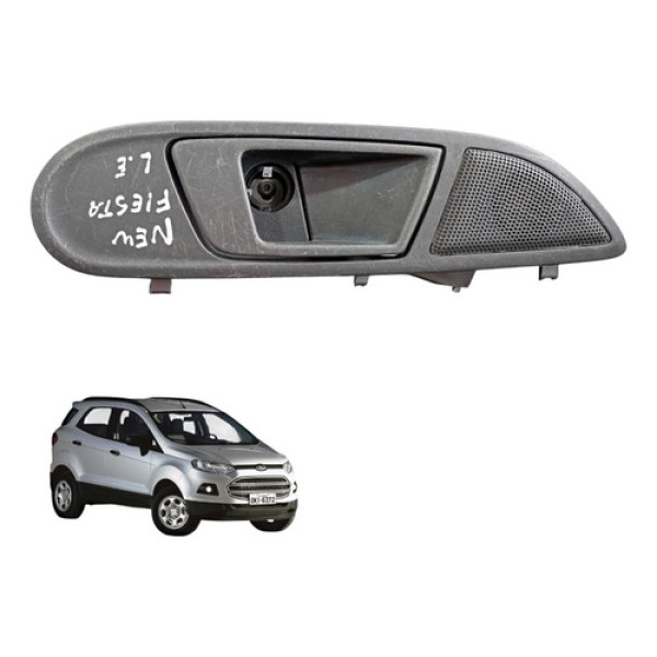 Maçaneta Interna Diant Esquerda Ford Ecosport 2013 A 2017 Preto Dianteira