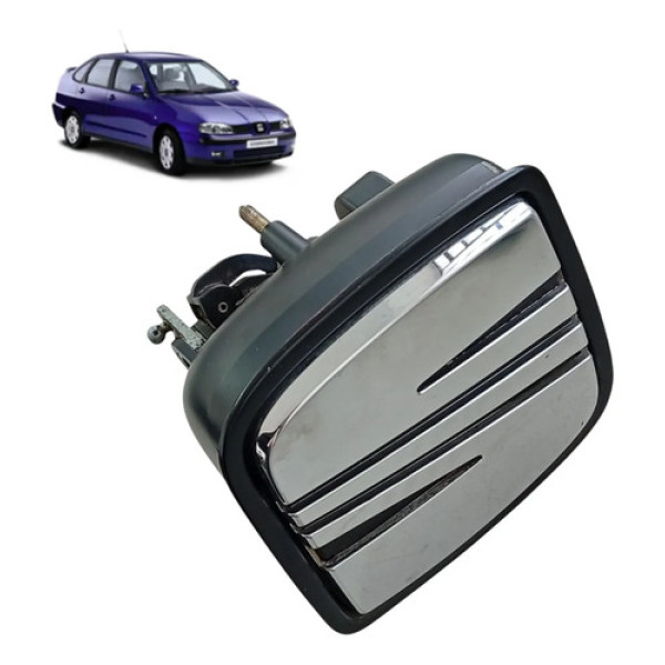 Maçaneta Puxador  Tampa Traseira Seat Ibiza Cordoba 99/03 Prateado