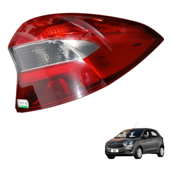 Lanterna Traseira Direita Ford Ka 2019 A 2022 Original Direito/passageiro Vermelho