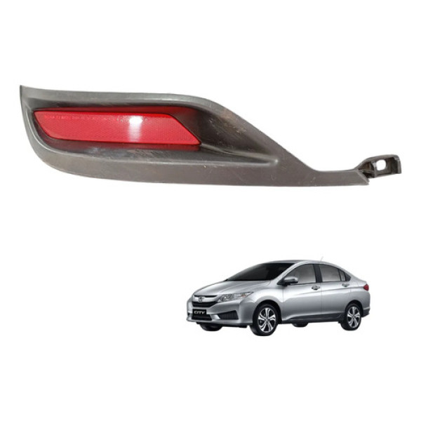 Moldura Refletor Direito Traseiro Honda City 2017 A 2021  Preto