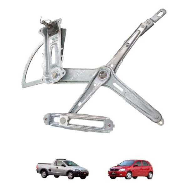 Máquina Vidro Diant Esq Chevrolet Montana Corsa 2003 A 2010