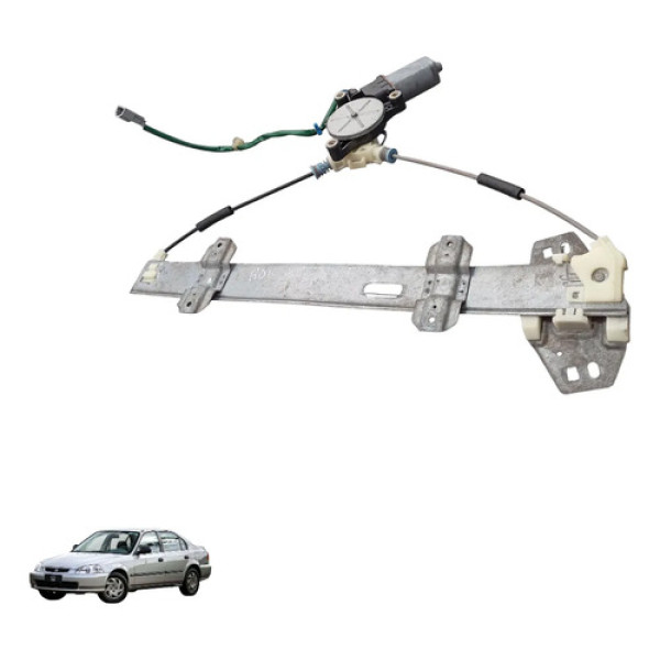 Máquina Vidro Dianteira Direita Honda Civic 1998 A 2000