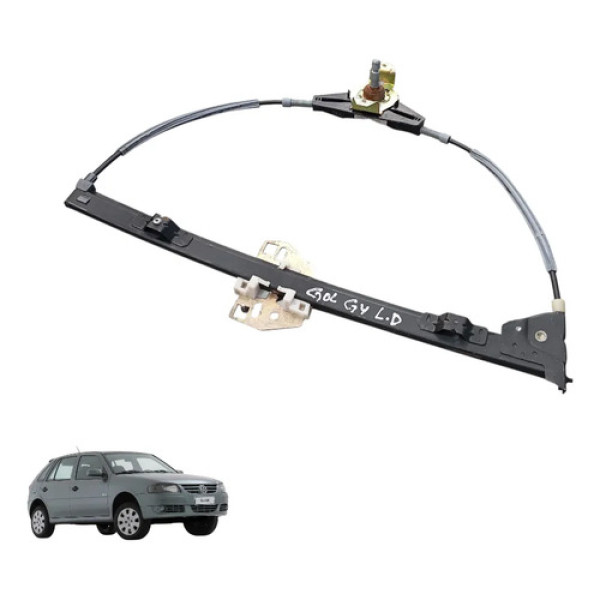 Máquina Vidro Diant Direita Volkswagen Gol G4 2001 A 2014