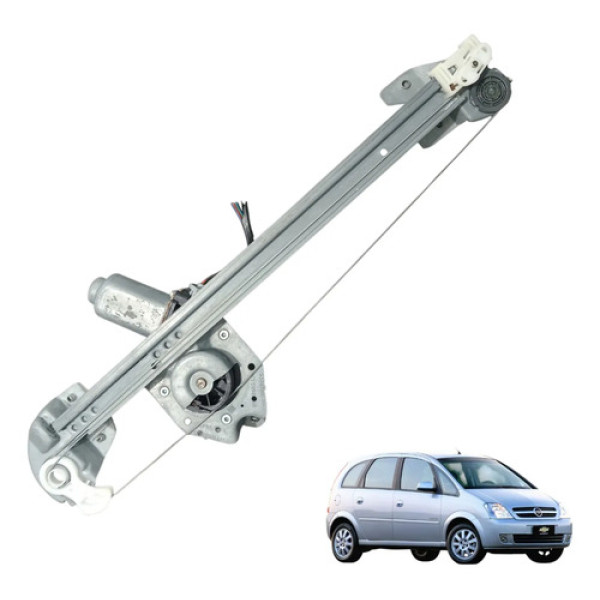 Máquina Vidro Traseiro Direito Meriva 2002 Á 2012 Original