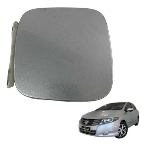 Portinhola Tampa Combustivél Honda City 2009 Original  Prata 2009