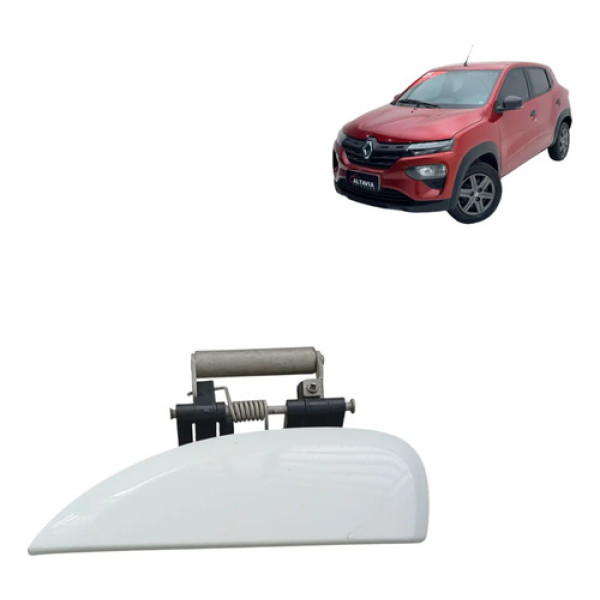 Maçaneta Traseira Esquerda Kwid 2017 À 2025 806075451r Branco Dianteira/traseira