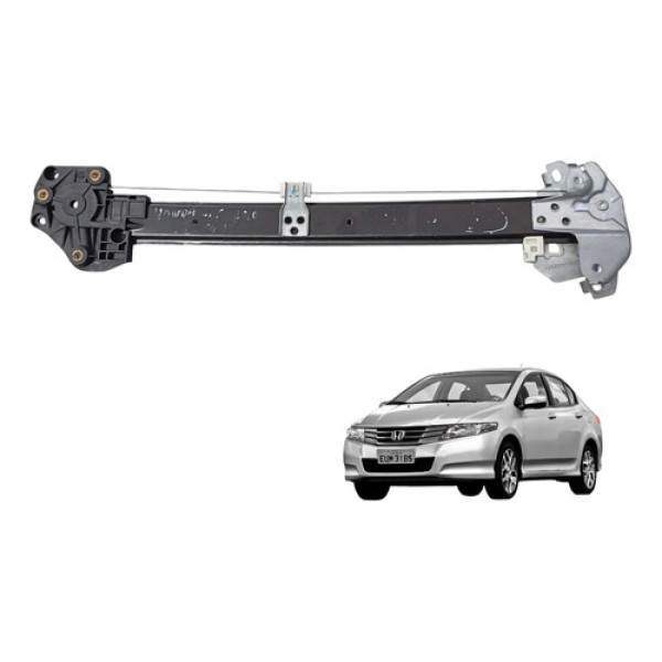 Máquina Vidro Dianteira Direita Honda City 2009 A 2014