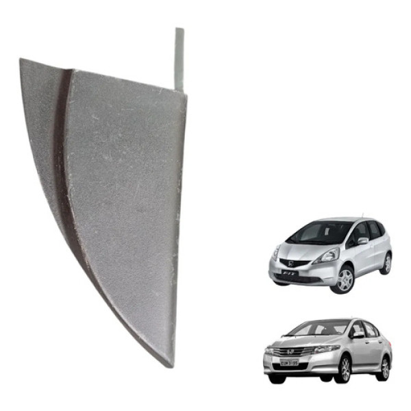 Moldura Interna Retrovisor Esq Honda City Fit 2009 A 2014 Preto
