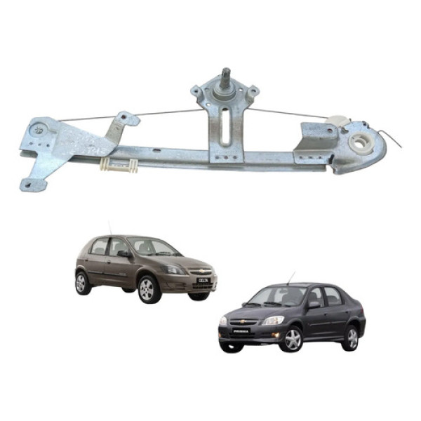 Máquina Vidro Manual Tras Esquerdo Gm Celta Prisma 2006/2014