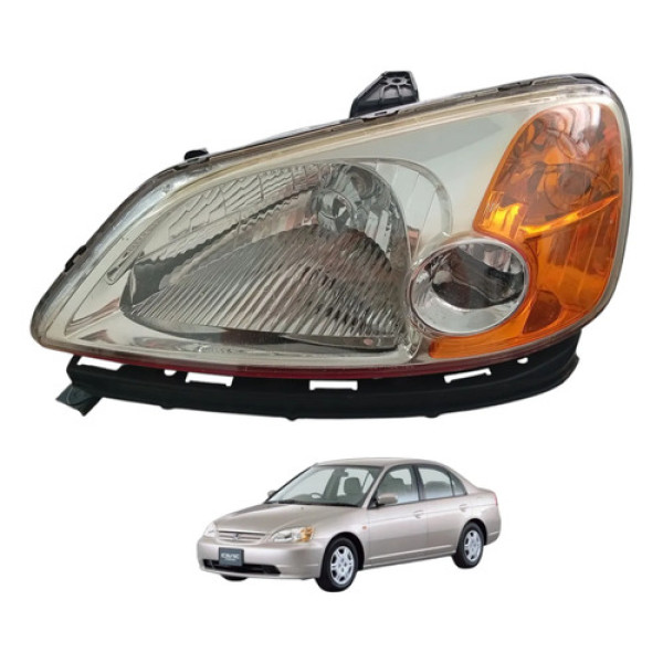 Farol Esquerdo Ambar Honda Civic 2001 2002 2003 Original Esquerdo/motorista