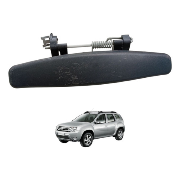 Maçaneta Externa Direita Renault Duster 2012 A 2019 Original Preto Dianteira/traseira