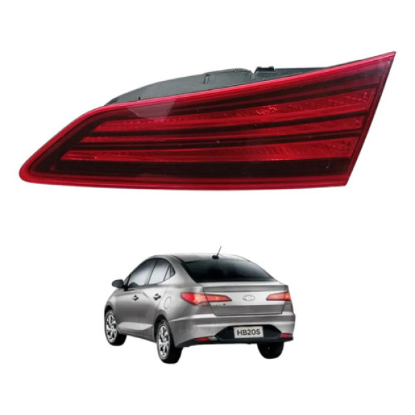 Lanterna Direita Tampa Traseira Hyundai Hb20 Sedan 2020 A 22 Direito/passageiro Vermelho