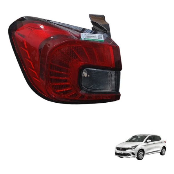 Lanterna Traseira Esquerda Fiat Argo 2017 A 2023 Original Esquerdo/motorista Vermelho