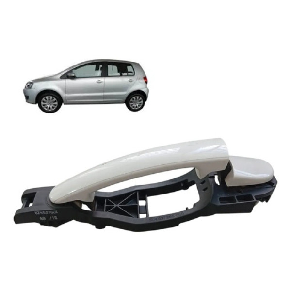 Maçaneta Externa Traseira Esquerda Fox 2009 2014 Original Vw Branco