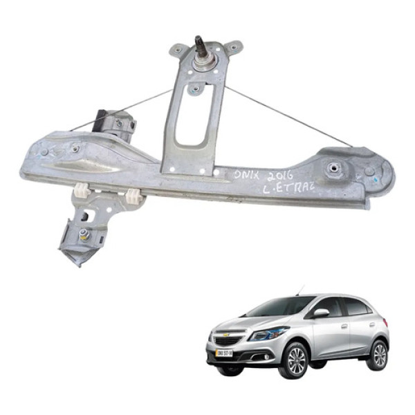 Máquina Vidro Traseira Esquerda Chevrolet Onix 2013 A 2019
