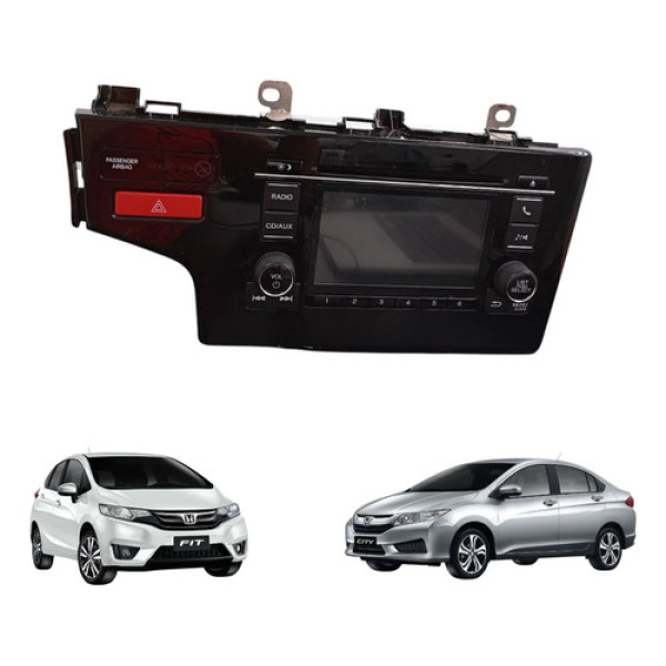 Radio Multimidia Honda Fit City 2014 A 2017 Original Preto