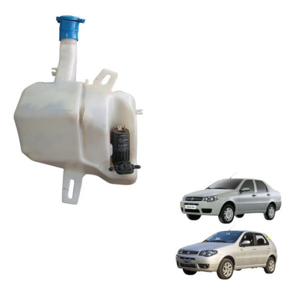 Reservatorio Agua Limpador Parabrisa Fiat Palio 2005 A 2015 Branco