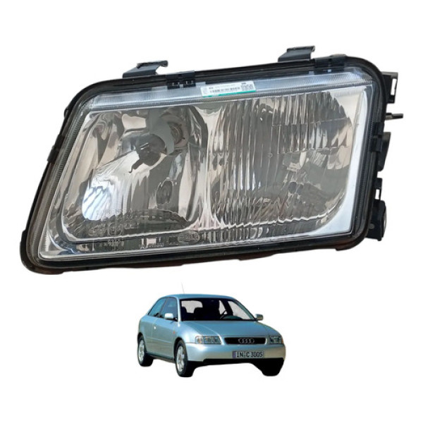 Farol Esquerdo Audi A3 1996 A 2000 96350500 Original Hella Esquerdo/motorista