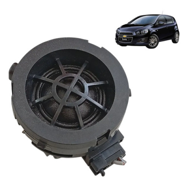 Alto Falante Tweeter Direito Coluna Parabrisa Gm Sonic 11/14 Preto