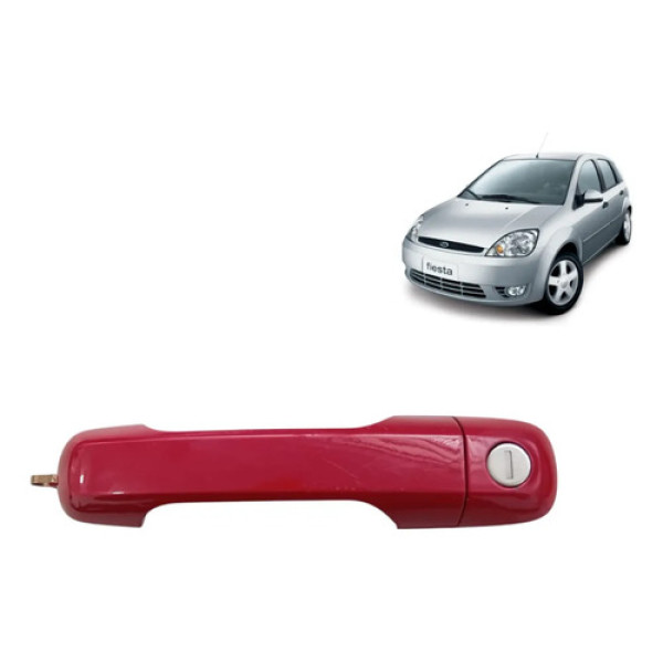 Maçaneta Externa Dianteira Esquerda Ford Fiesta 2002 A 2014 Dianteira