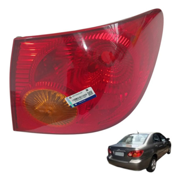 Lanterna Traseira Lado Direito Corolla 2004/05 Original  Direito/passageiro Vermelho