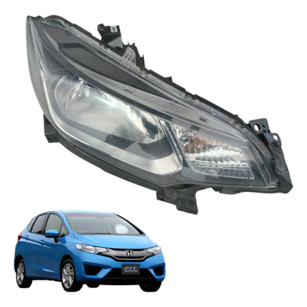 Farol Honda Fit Direito 2014/17 7444na  Sp125030433900015  Direito/passageiro
