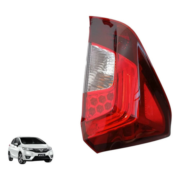 Lanterna Traseira Esquerda Honda Fit 2015 A 2019 Original Esquerdo/motorista Vermelho