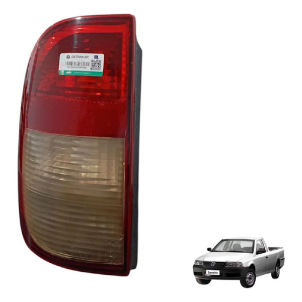 Lanterna Traseira Esquerda Volkswagen Saveiro 2000 A 2004  Esquerdo/motorista Vermelho