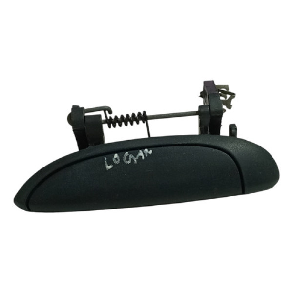 Puxador Da Porta Externa Esquerdo Clio Megane Scenic Logan Preto Dianteira/traseira