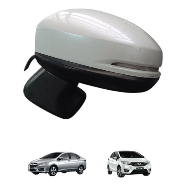 Retrovisor Esquerdo C/pisca Honda City Fit 2015 A 2021