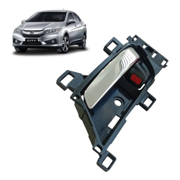 Macaneta Interna Esquerda Honda City 2015 2021 Prateado Dianteira/traseira