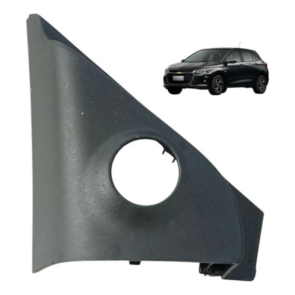Acabamento Interno Retrovisor Esquerdo Gm Onix 2020 A 2025 Preto