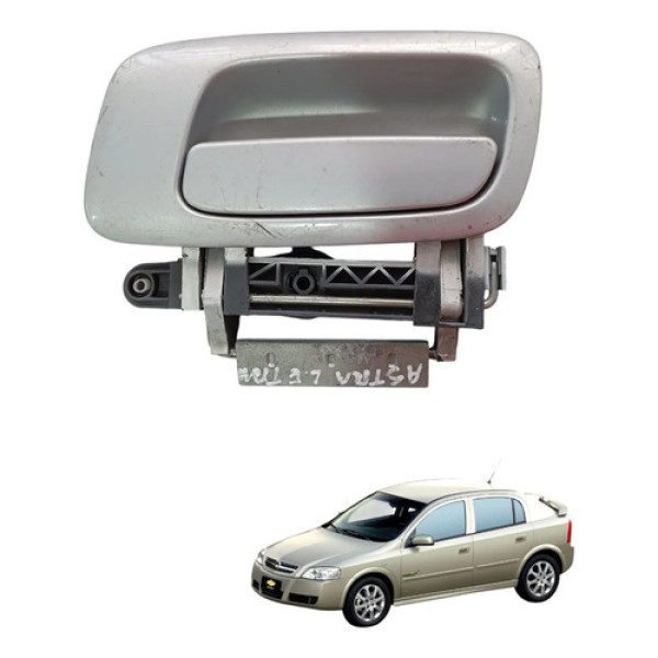 Maçaneta Externa Tras Esquerda Chevrolet Astra 1999 A 2012  Prateado Traseira