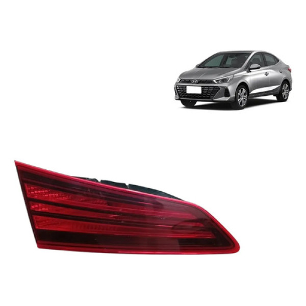 Lanterna Esquerda Tampa Tras Hyundai Hb20 Sedan 2020 2022 Esquerdo/motorista Vermelho