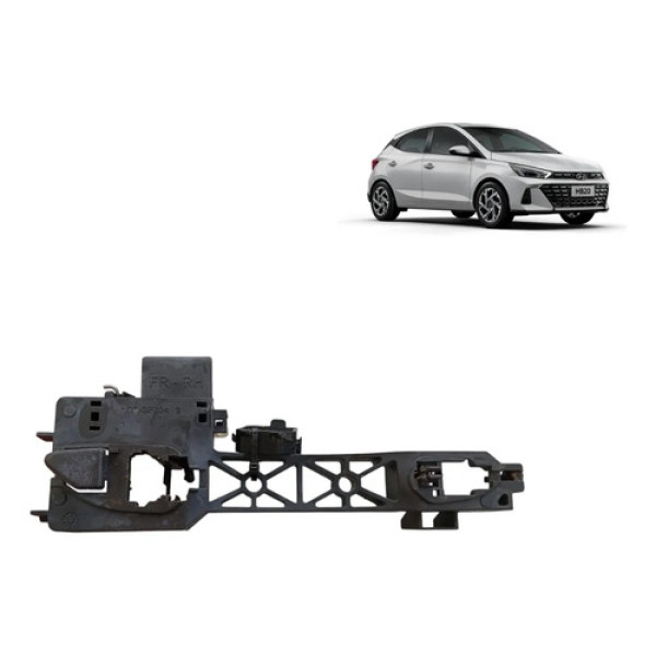 Suporte Maçaneta Externa Diant Direita Hyundai Hb20 2020/24 Preto Dianteira