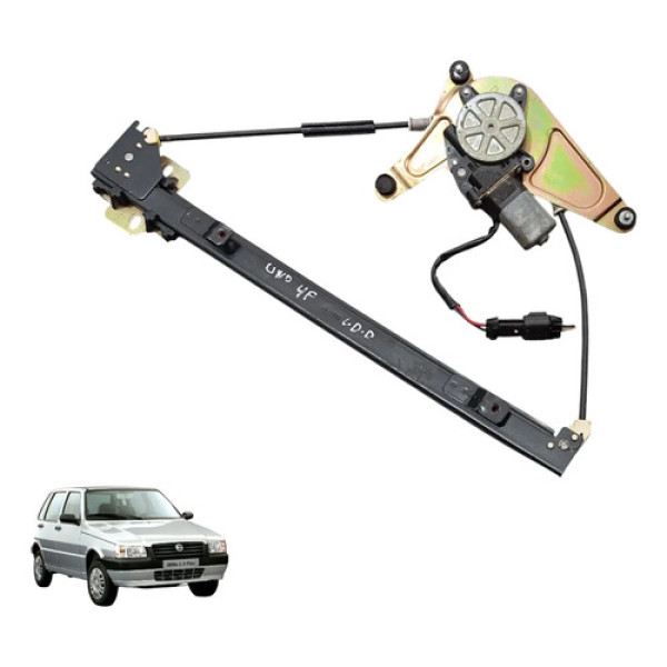 Máquina Vidro Dianteira Direita Fiat Uno 1999 A 2010