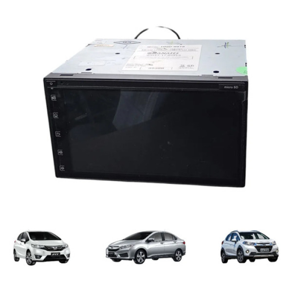 Multimidia Honda Fit City Wrv 2016 A 2021 Original Preto