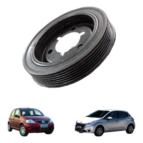 Polia Virabrequim Peugoet 208 Citroen C3 2012 A 2018