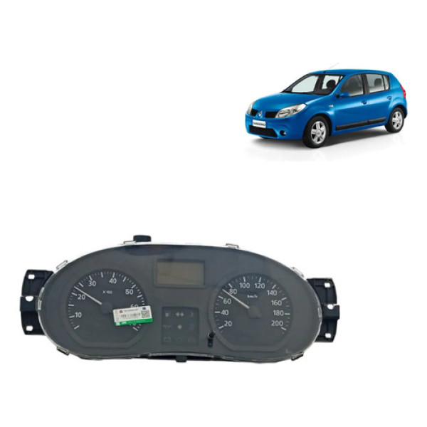 Painel Instrumentos Renault Logan Sandero 2007/2012 Original Preto