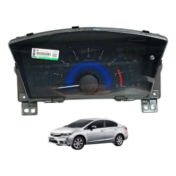 Painel Instrumentos Conta Giros Honda Civic G9 2012 A 2016 Preto