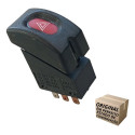 Botão Interruptor Pisca Alerta Corsa Classic Preto S/ Alarme Preto