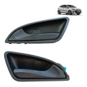 Par Puxador Maçaneta Interna Porta Hyundai Hb20 Hb20x Hb20s Preto Dianteira/traseira