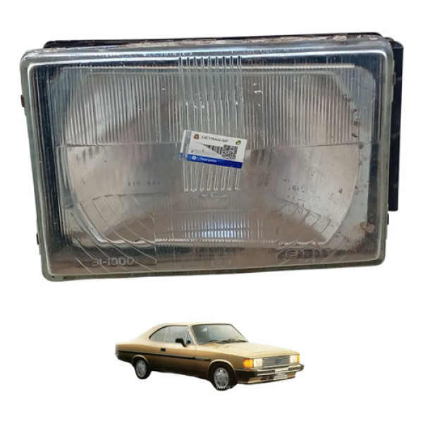 Farol Esquerdo Gm Opala 1979 A 1987 Original Cibie Bi-iodo Esquerdo/motorista