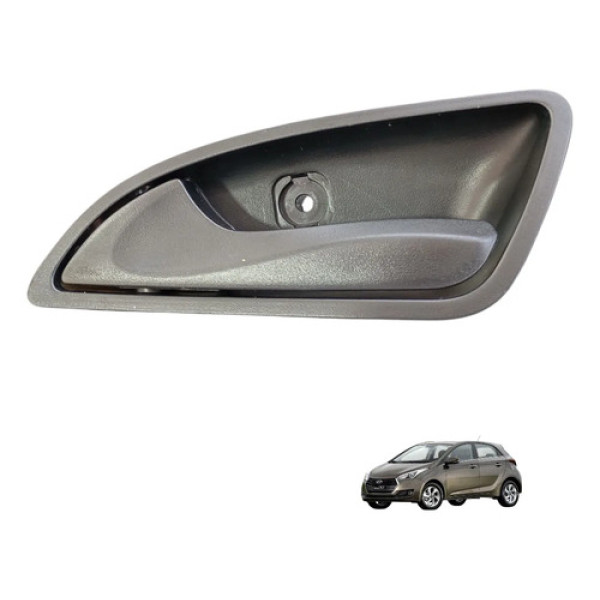 Maçaneta Interna Esquerda Hyundai Hb20 2013 A 2019 Original  Preto Dianteira/traseira