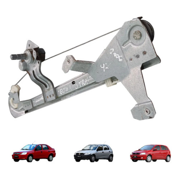 Máquina Vidro Tras Direita Gm Prisma Celta Corsa 2007 A 2014